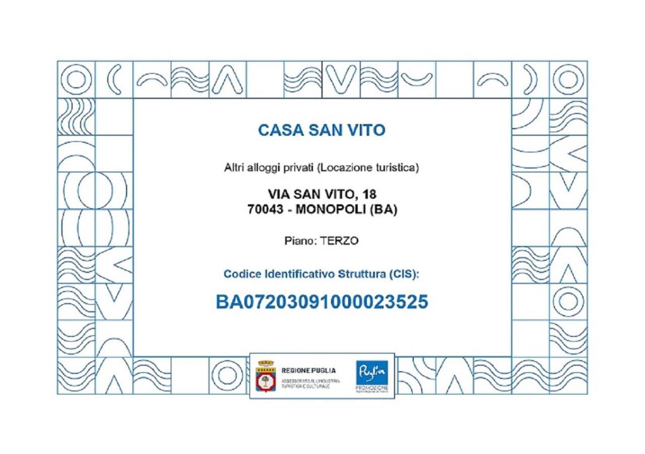 Casa San Vito Apartment Monopoli Luaran gambar